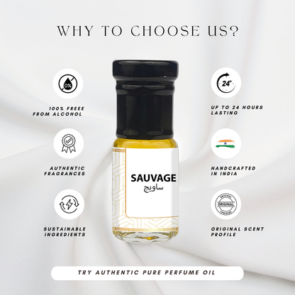 Dior Sauvage Perfume Oil | Pure, Authentic & Undiluted