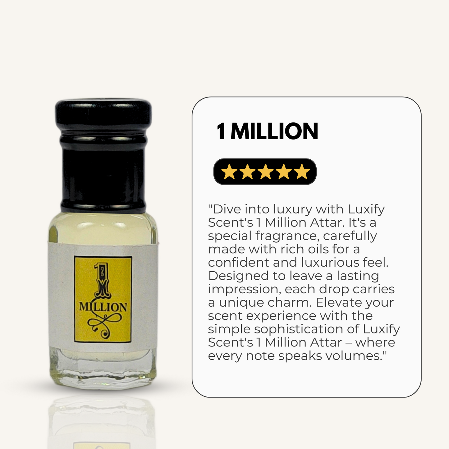 LUXIFY SCENT 1Million Pure Parfum Oil |Luxury Inspired Version | Long Lasting Fragrance